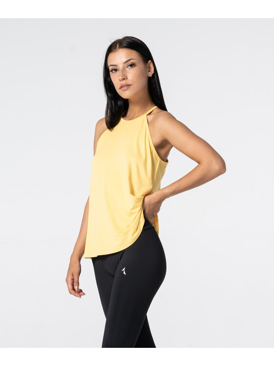 Carpatree Carpatree T-Shirt TankTopString Żółty Relaxed Fit