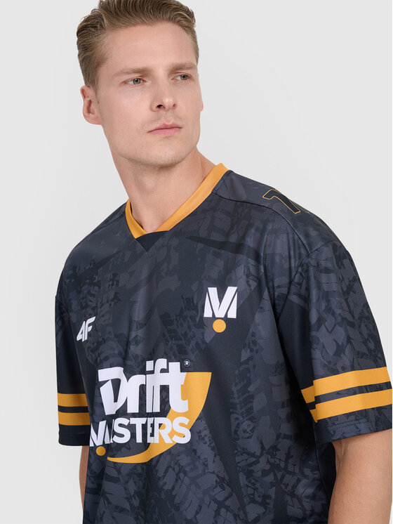 4F 4F T-Shirt TEAMWEAR Czarny Oversize