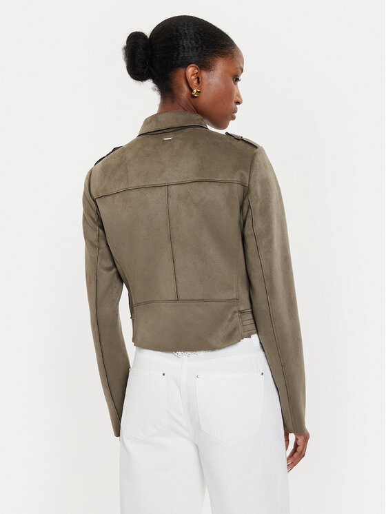 Morgan Morgan Jacke aus Kunstleder 222-GSUD Grün Regular Fit