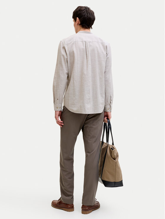 Jack & Jones Jack & Jones Риза Summer 12289184 Бежов Regular Fit