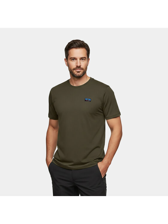 Alpinus Alpinus T-Shirt Otago Zielony Regular Fit