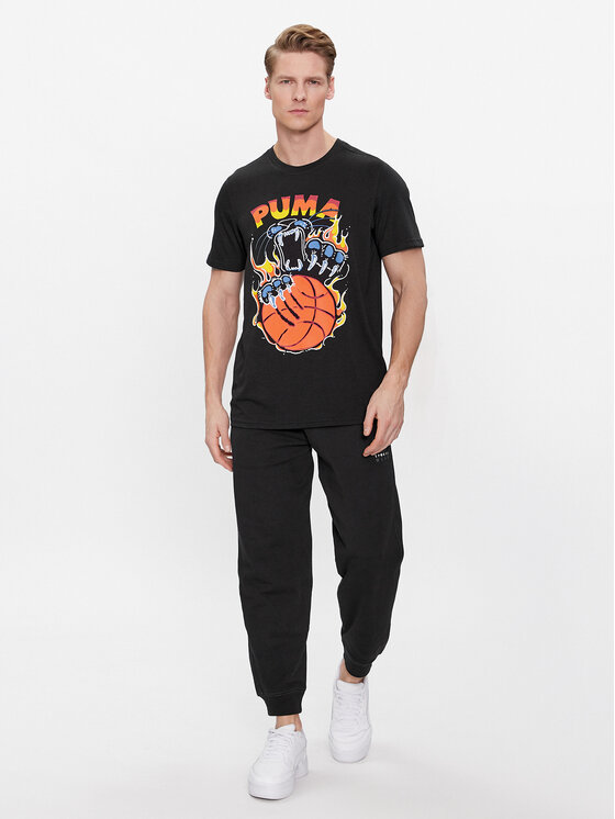 Puma Puma T-särk TSA 624825 Must Regular Fit