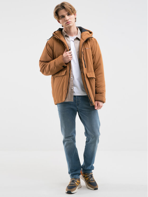 BIG STAR BIG STAR Kurtka zimowa GURKAN Brązowy Basic Fit