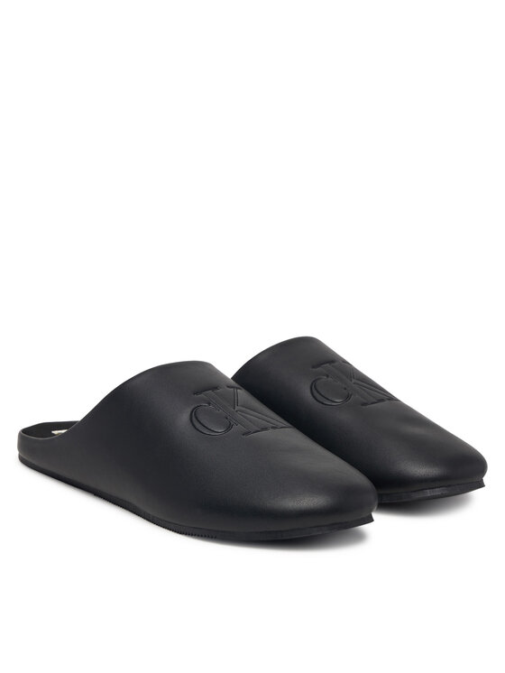 Calvin Klein Calvin Klein Пантофи Home Slipper Mule Lth HM0HM02279 Черен