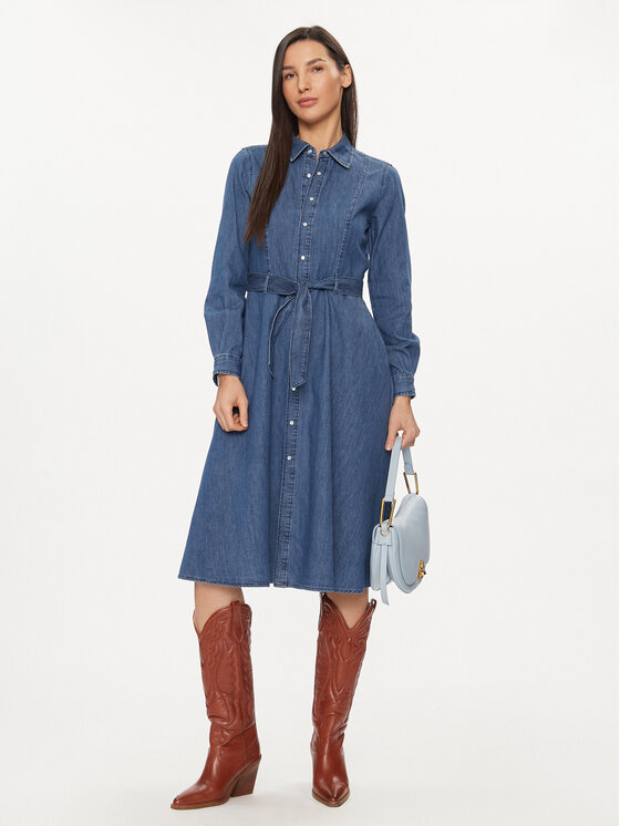 United Colors Of Benetton United Colors Of Benetton Sukienka jeansowa 4RZKDV07A Niebieski Regular Fit