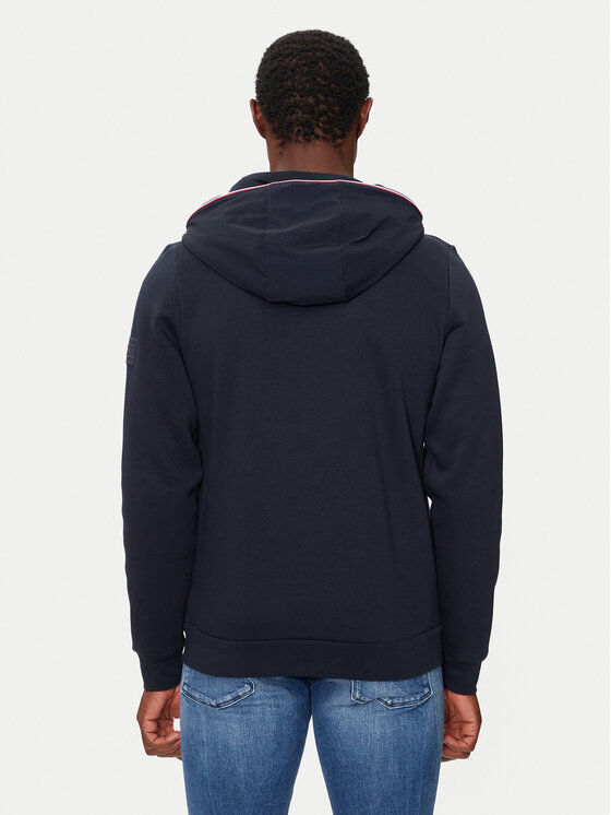 Tommy Hilfiger Tommy Hilfiger Bluza Mix Media MW0MW34211 Granatowy Regular Fit