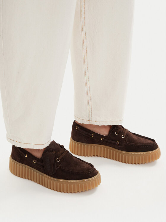 Clarks Clarks Halbschuhe Torhill Boat 26186647 Braun