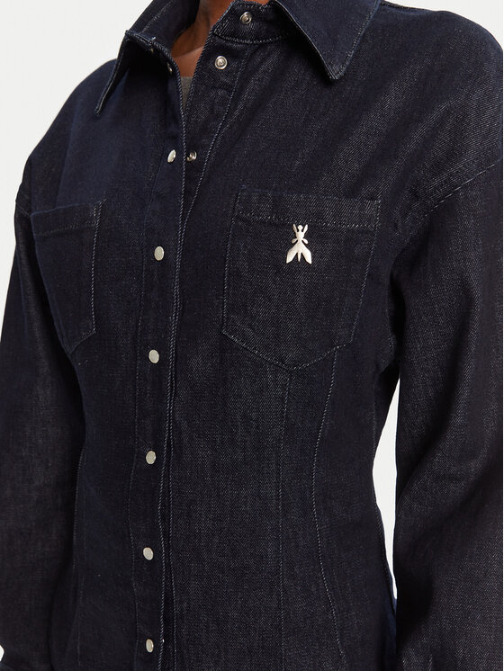 Patrizia Pepe Patrizia Pepe camicia di jeans 8C0795/D113-CA74 Blu scuro Regular Fit