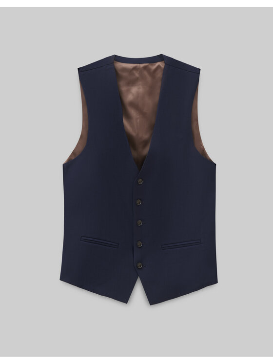 Borgio Borgio Kamizelka garniturowa parma Granatowy Slim Fit