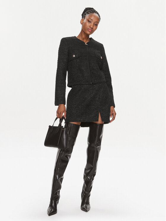 Rinascimento Rinascimento Fustă mini CFC0116874003 Negru Regular Fit
