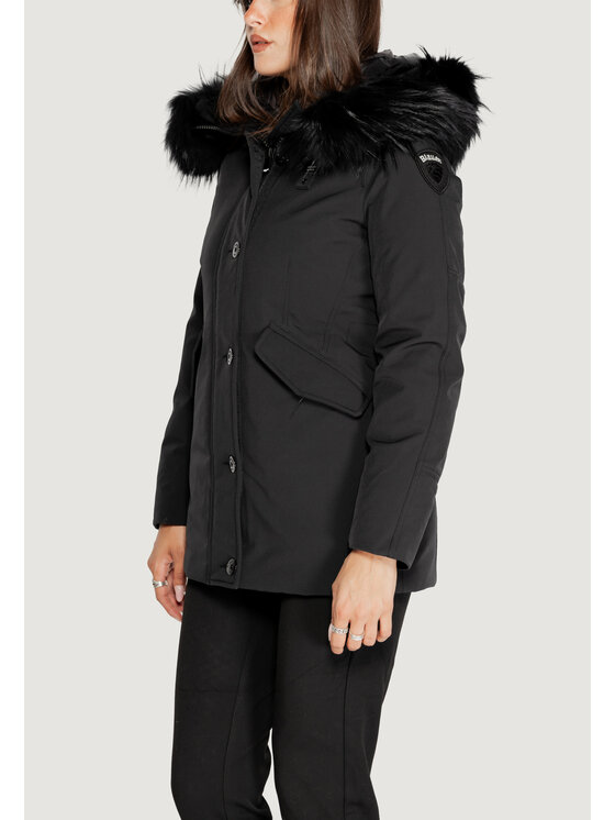 Blauer Blauer Cappotto IRMA Nero Slim Fit