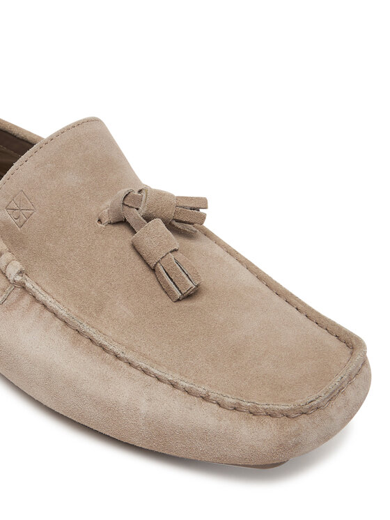 Calvin Klein Calvin Klein Mokasyny Driver Tassels Su HM0HM02028 Beżowy
