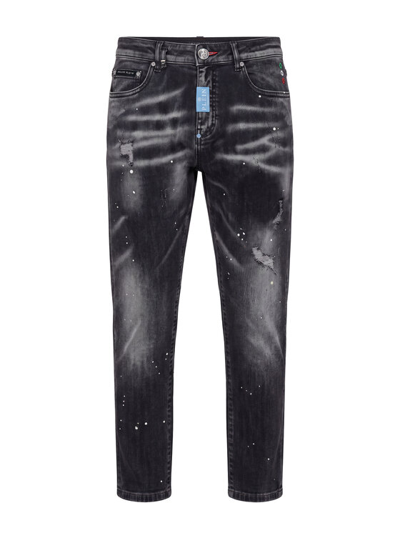 PHILIPP PLEIN PHILIPP PLEIN Jeansy 31785 Szary Straight Leg