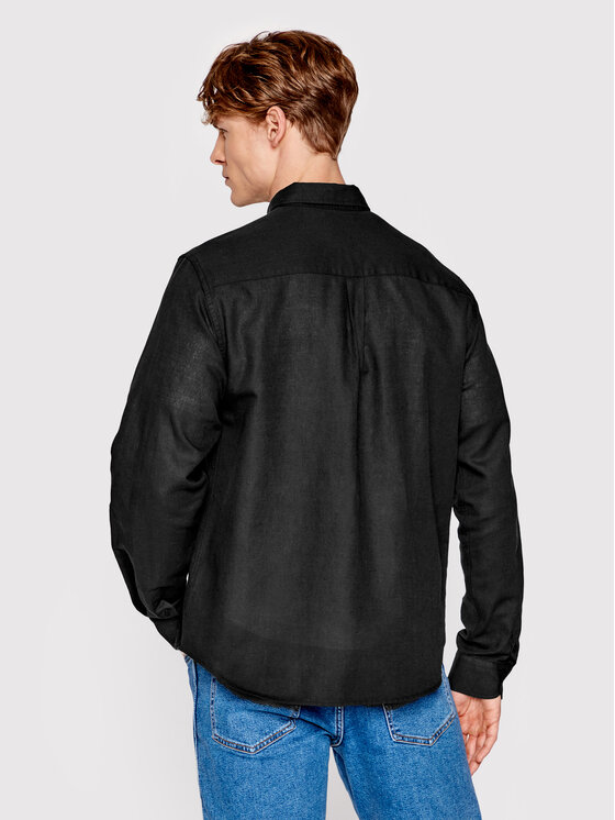 Camicia Unisex Mendoza Nero Regular Fit