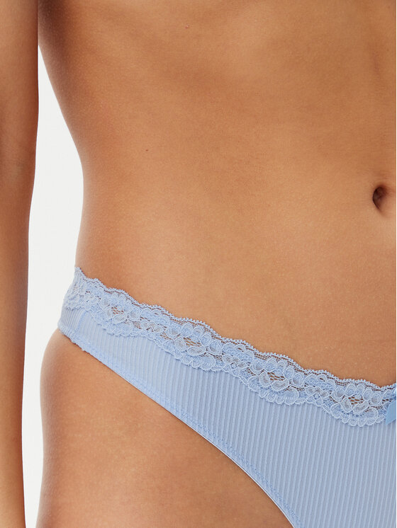 Hunkemöller Hunkemöller Kalhotky string Lola 300923 Světle modrá