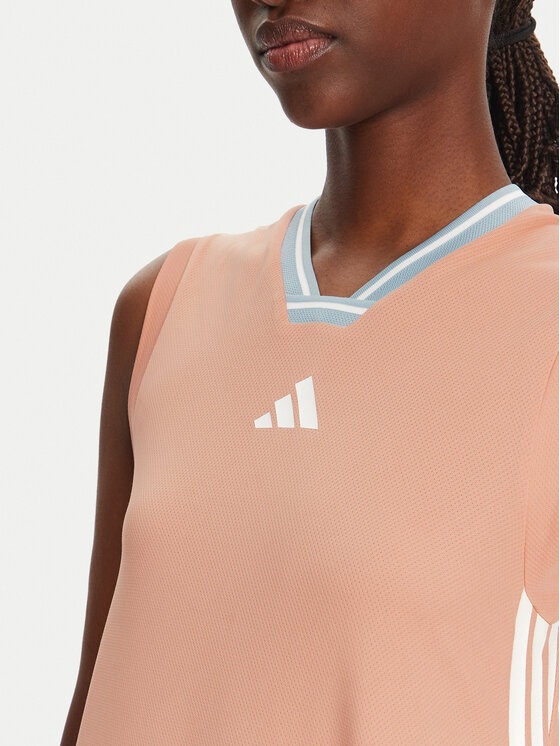 adidas adidas Hétköznapi ruha Tiro Cut 3-Stripes Soft Mesh JC8201 Narancssárga Regular Fit