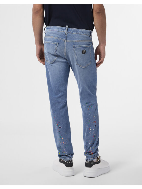 PHILIPP PLEIN PHILIPP PLEIN Jeansy 29789 Niebieski Straight Leg