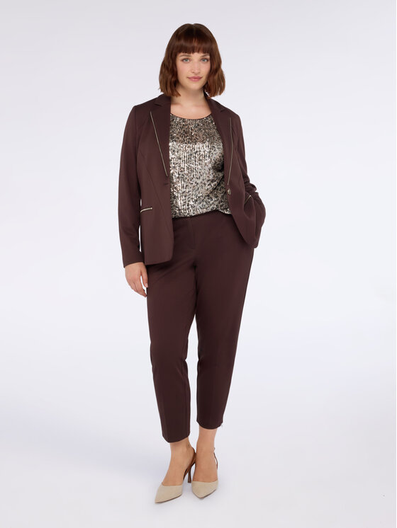 Fiorella Rubino Fiorella Rubino Pantaloni di tessuto P182L002208N022 Marrone Regular Fit