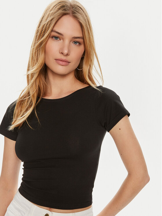 Brave Soul Brave Soul T-särk LTS-627PIXIE Must Straight Fit