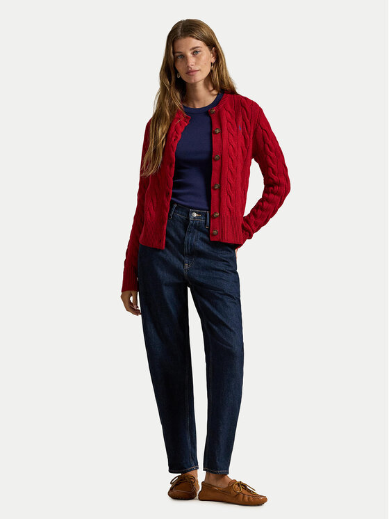 Polo Ralph Lauren Polo Ralph Lauren Кардиган 211972104013 Червен Slim Fit