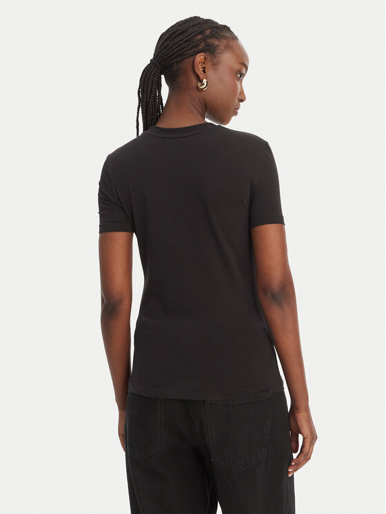 Versace Jeans Couture Versace Jeans Couture Тишърт 80HAHE01 CJ02E Черен Slim Fit