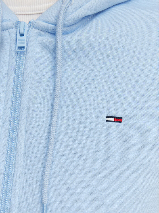 Tommy Jeans Tommy Jeans Džemperis ar kapuci Flag DW0DW19729 Gaiši zila Regular Fit