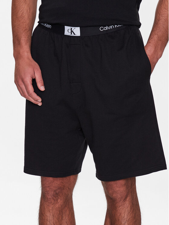 Calvin Klein Underwear Kratke hlače pižama 000NM2417E Črna Regular Fit