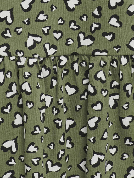 Kids ONLY Kids ONLY Vestito da giorno Gida 15317882 Verde Regular Fit
