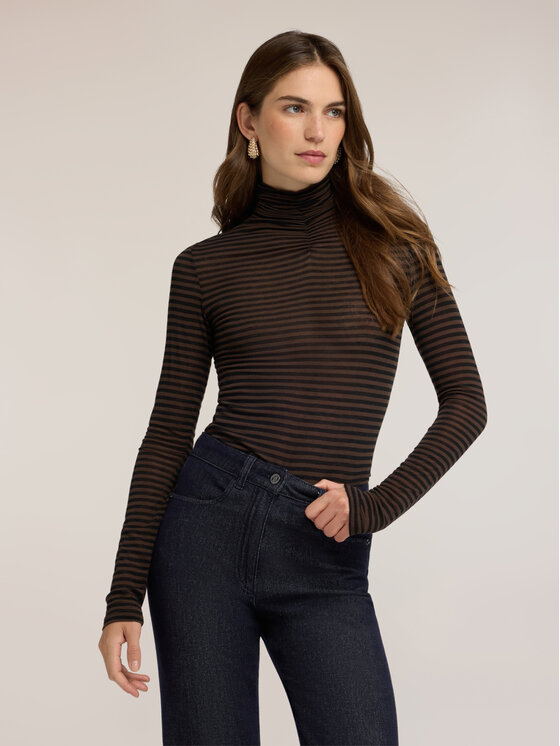Motivi Motivi T-shirt G094W103944N0Z2 Marrone Slim Fit