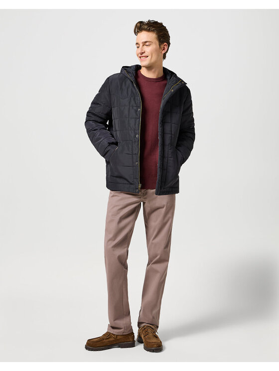 Wrangler Wrangler Kurtka zimowa TRANSITIONAL PUFFER Czarny Regular Fit