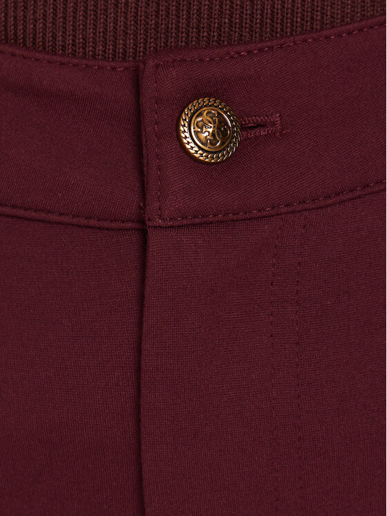 Guess Guess Текстилни панталони W5BB16 KCMU2 Червен Flare Fit