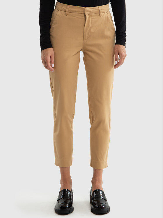 BIG STAR BIG STAR Chinosy DANAI Beżowy Slim Fit