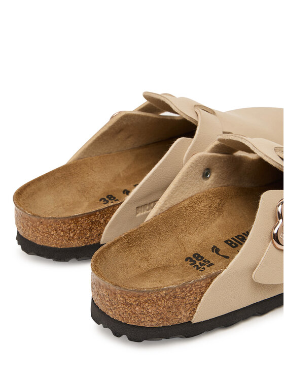 Birkenstock Birkenstock Ciabatte Boston Flower Buckle 1030630 D Beige