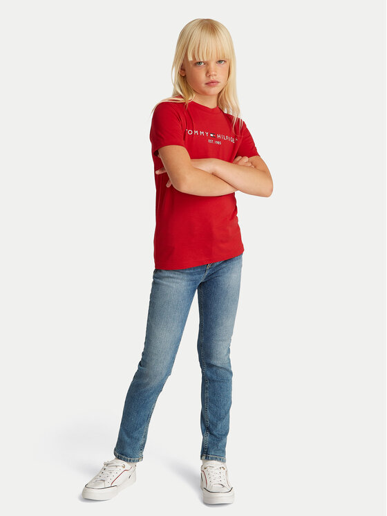 Tommy Hilfiger Tommy Hilfiger T-särk Essential KS0KS00397 S Punane Regular Fit