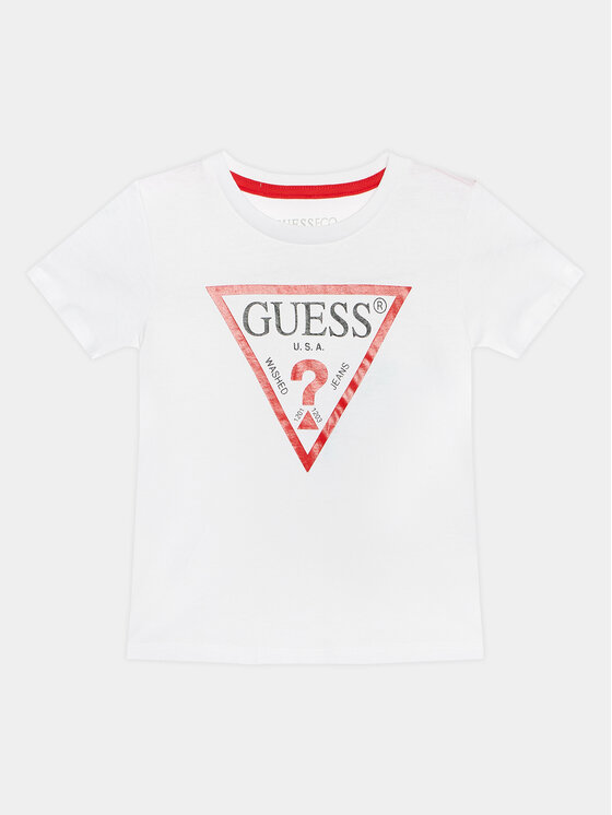 Guess Guess Póló N73I55 K8HM0 Fehér Regular Fit