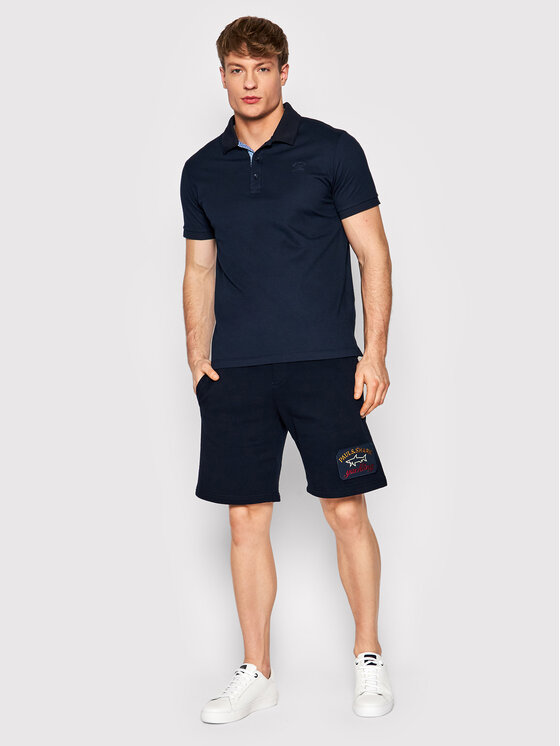 Pantaloncini sportivi 22411928 Blu scuro Oversize