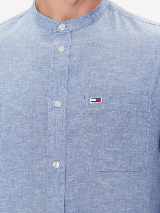 Tommy Jeans Tommy Jeans Camicia Mao DM0DM18964 Blu Regular Fit