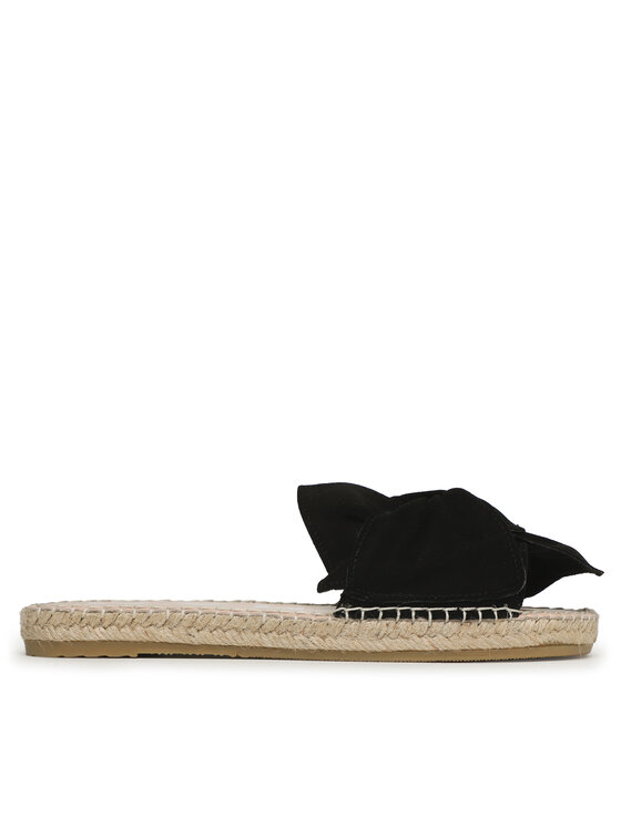 Manebi Espadrile Sandals With Knot K 1.0 JK Črna