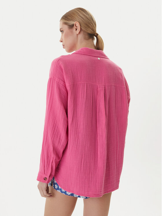 Roxy Roxy Πουκάμισο Morning Shine ERJWT03739 Ροζ Loose Fit