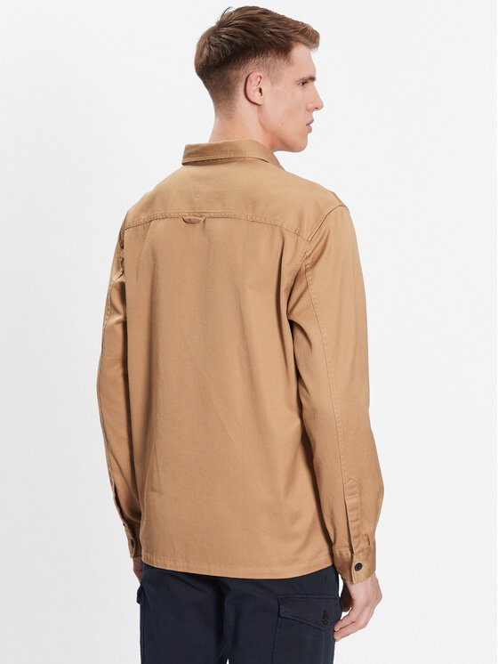 Tommy Hilfiger Tommy Hilfiger Džínsová bunda Solid MW0MW31773 Hnedá Regular Fit