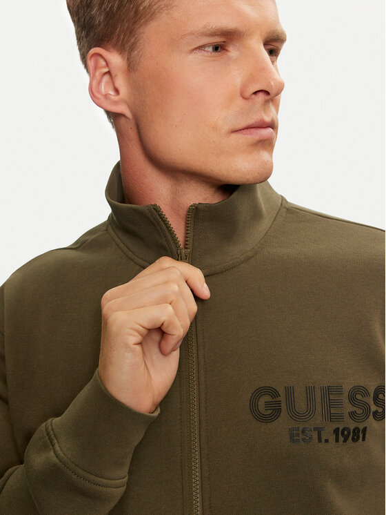 Guess Guess Jopa M4YQ80 K9Z21 Zelena Relaxed Fit