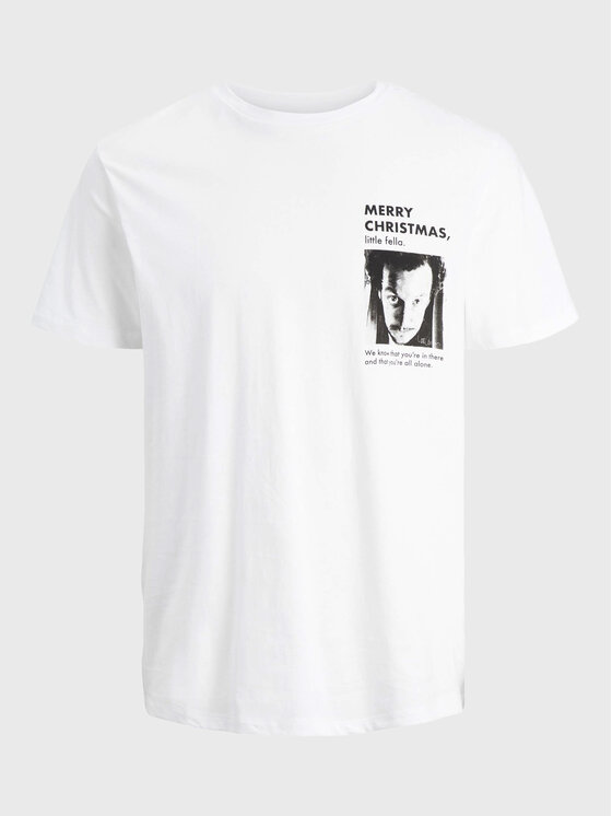 Jack & Jones Jack & Jones T-Shirt Home 12222006 Biały Regular Fit