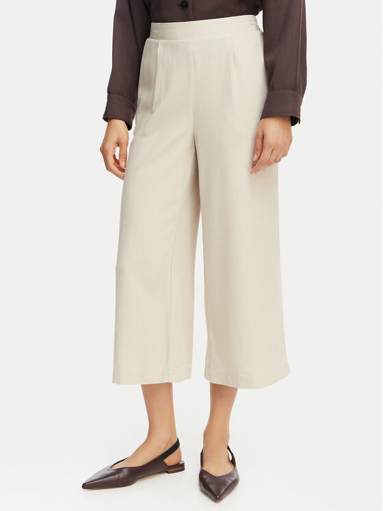 Vero Moda Pantaloni culotte Mymilo 10321626 Bej deschis Regular Fit