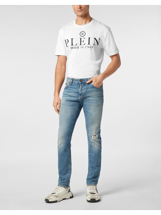 PHILIPP PLEIN PHILIPP PLEIN Jeansy 25443 Niebieski Straight Leg