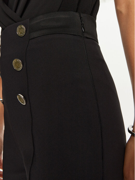 Elisabetta Franchi Elisabetta Franchi Παντελόνι υφασμάτινο PA-050-47E2-V860 Μαύρο Regular Fit