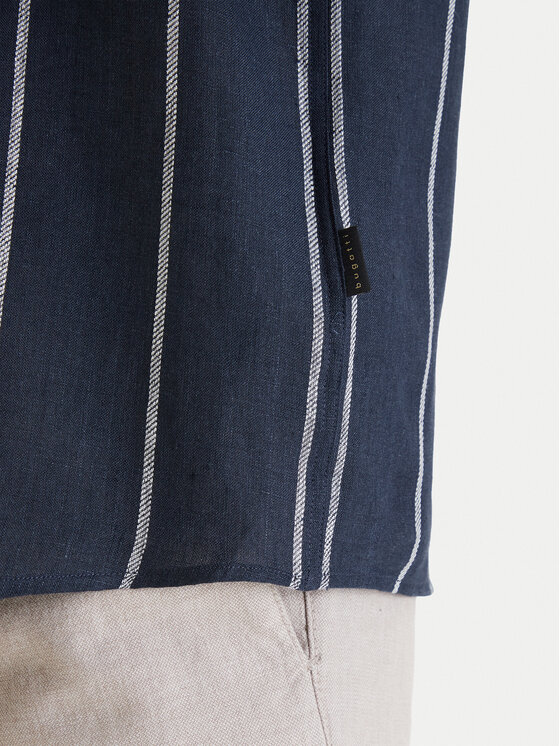 Bugatti Bugatti Srajca 9550-78954C Mornarsko modra Casual Fit