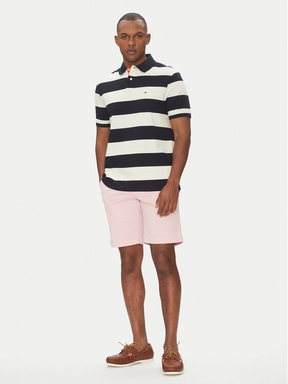 Tommy Hilfiger Tommy Hilfiger Bavlnené šortky Brooklyn MW0MW23563 Ružová Regular Fit