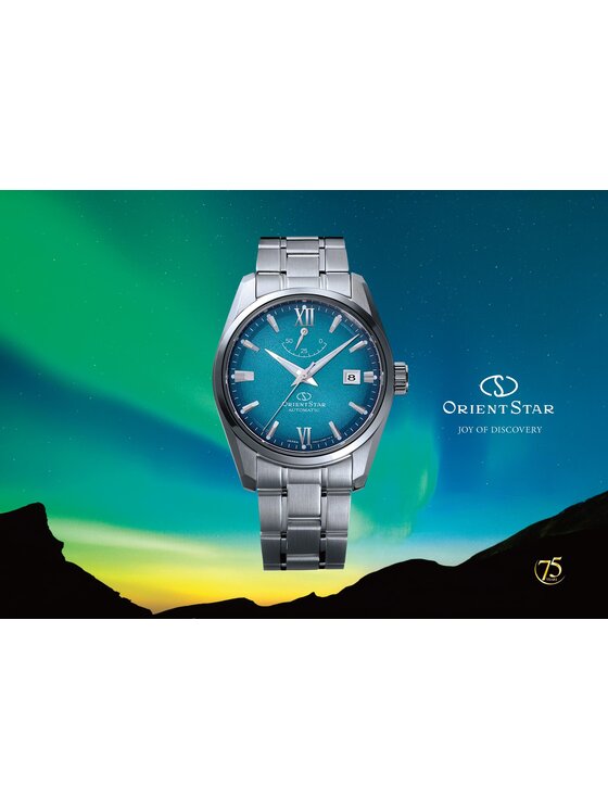 Orient Star Orient Star Zegarek RE-AU0114E00B Srebrny