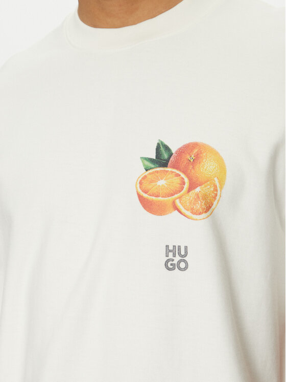 HUGO HUGO Футболка Dartiee 50537576 Écru Oversize