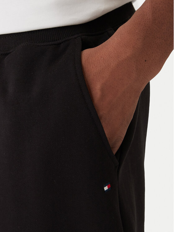 Tommy Hilfiger Tommy Hilfiger Teplákové nohavice Essential MW0MW37236 Čierna Regular Fit